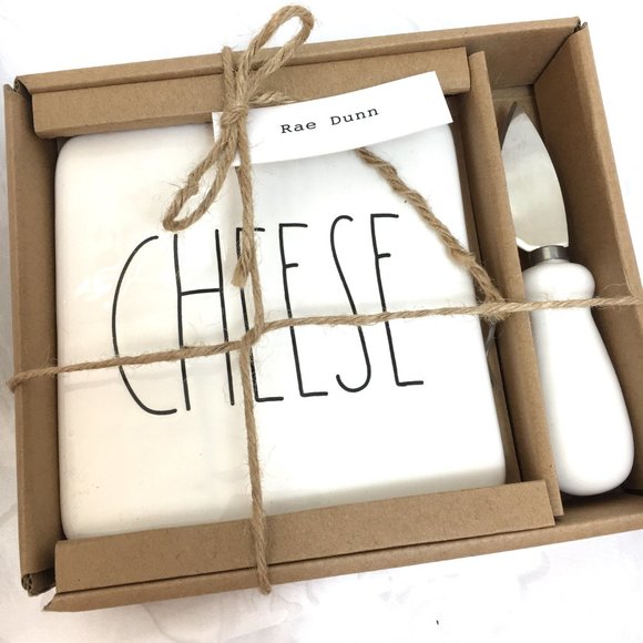 Rae Dunn Slice and Serve Ceramic Set NIB - Picture 1 of 7